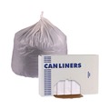 Low-Density Trash Bags | Boardwalk H8046TWK 40 in. x 46 in. 45 gal. 0.9 mil Linear Low Density Industrial Can Liners - White (100/Carton) image number 2