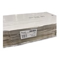 Pizza Boxes | Karat FP-PBF12W 12 in. x 12 in. x 1.97 in. Corrugated Paper Boxes - White/Brown (50/Bundle) image number 8