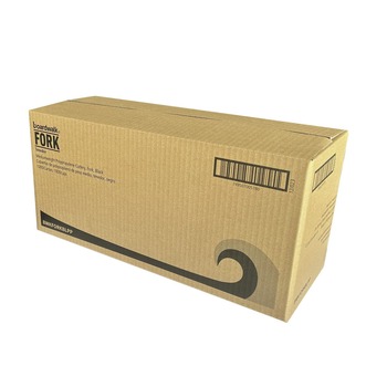 DISPOSABLE FORKS | Boardwalk BWKFORKBLPP Mediumweight Polypropylene Plastic Fork Cutlery - Black (1000/Carton)