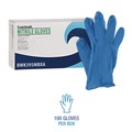 Food Service Disposable & Single Use Gloves | Boardwalk 395MBXA 5 mil. Disposable Powder-Free Nitrile Gloves - Medium, Blue (100/Box) image number 3