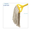 Mop Heads | Boardwalk BWK216CCT 16 oz. Cotton Premium Cut-End Wet Mop Heads - White (12/Carton) image number 5