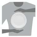Plates | Dart 9PWCR 9 in. Diameter Concorde Foam Plate - White (500/Carton) image number 4