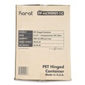 Perforated Roll & Hand Towels | Karat FP-HC99PET-1C PET Plastic Hinged Container 9 x 9 x 3.6 Clear Plastic 100/Pack 2 Packs/Carton image number 9