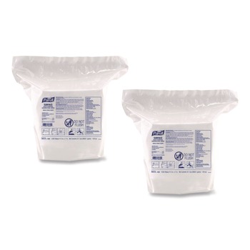 DISINFECTING AND CLEANING WIPES | PURELL 9103-02 Surface Multi-Purpose Disinfecting Wipes, 1-Ply, 5 x 7, Fresh Citrus, White, 2/Carton