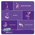 Mop Heads | Swiffer 08443 WetJet 11.3 in. x 5.4 in. System Refill Cloths - White (24/Box) image number 3