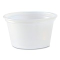Cups | Fabri-Kal 000000000009505191 0.75 oz. Plastic Portion Cups - Translucent (10/Carton) image number 3
