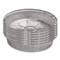 Food Containers & Lids | Handi-Foil HFA 400440 9.03 in. x 1.25 in. 32 oz. Aluminum Containers - Silver (500/Carton) image number 1