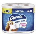 Dusting Wipes | Charmin 80835936 2-Ply Septic Safe Ultra Soft Bathroom Tissue - White (208 Sheets/Roll, 4 Rolls/Pack) image number 0