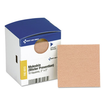 PRODUCTS | First Aid Only FAE-6013 SmartCompliance 2 in. Squares Moleskin/Blister Protection (10/Box)