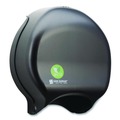 Toilet Tissue Dispensers | San Jamar R2000REBK 16.75 in. x 5.25 in. x 12.25 in. Ecological Green Tissue Dispenser - Black image number 2