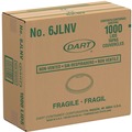 Cup Lids | Dart 6JLNV Non-Vented Cup Lids for 6 oz. Cups and 2-4 oz. Food Containers - Translucent (1000/Carton) image number 0