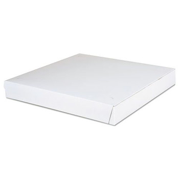 PIZZA BOXES | SCT SCH 1465 14 in. x 14 in. x 1.88 in. Paper Lock-Corner Pizza Boxes - White (100/Carton)