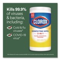 Cleaning Cloths & Wipes | Clorox 30112 7 in. x 8 in. 1-Ply Disinfecting Wipes - Fresh Scent/Citrus Blend (35/Canister, 3/Pack, 5 Packs/Carton) image number 8