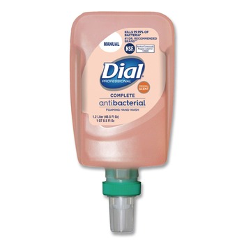 Dial Professional 16670EA 1.2 Liter Antibacterial Foaming Hand Wash Refill for FIT Manual Dispenser - Original Scent