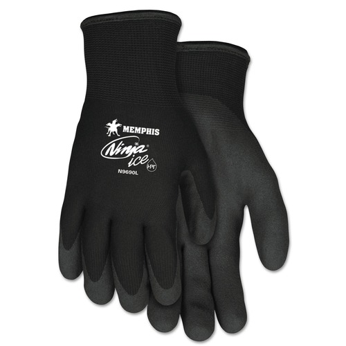 Work & Welding Gloves | MCR Safety N9690L Ninja Ice Gloves - Large, Black (1-Pair) image number 0
