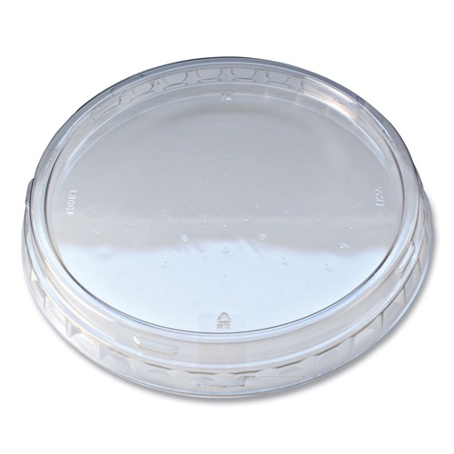 Food Containers & Lids | Fabri-Kal LRDOF Recycleware Plastic Round Deli Container Lids - Clear (500/Carton) image number 0