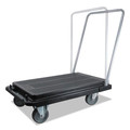 Carts & Trucks | Deflecto CRT5500-04 300 lb Capacity 21 x 32.5 x 37.5 Heavy-Duty Platform Cart - Black image number 2