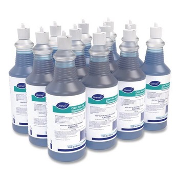 TOILET BOWL CLEANERS | Diversey Care 100925283 32 oz. Squeeze Bottle Crew Neutral Non-Acid Bowl and Bathroom Disinfectant (12/Carton)
