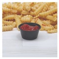 Cups | Dart P325BLK 3.25 oz. Polystyrene Portion Cups - Black (2500/Carton) image number 3