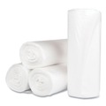 High-Density Trash Bags | Inteplast Group S386017N 60 gal. 17 microns 38 in. x 60 in. High-Density Interleaved Commercial Can Liners - Clear (25 Bags/Roll, 8 Rolls/Carton) image number 0