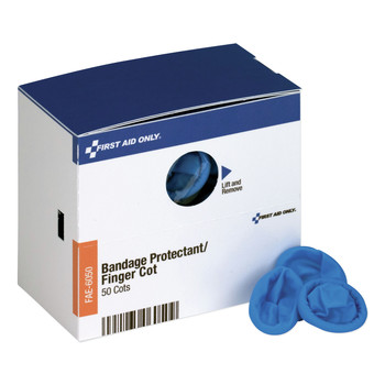 First Aid Only FAE-6050 SmartCompliance Nitrile Finger Cots Refill - Blue