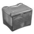 Napkin Dispensers | San Jamar H4005TBK 6.5 in. x 6.13 in. x 6.9 in. 200 Capacity Venue Napkin Dispenser with Advertising Inset - Black image number 3