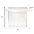 Indoor Waste Receptacles | Rubbermaid Commercial FG614000WHT Plastic Sanitary Napkin Receptacle with Rigid Liner - White image number 6