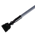 Handles & Braces | Rubbermaid Commercial FGM146000000 Snap-On Fiberglass 1 in. Diameter x 60 in. Dust Mop Handle - Gray/Black image number 1