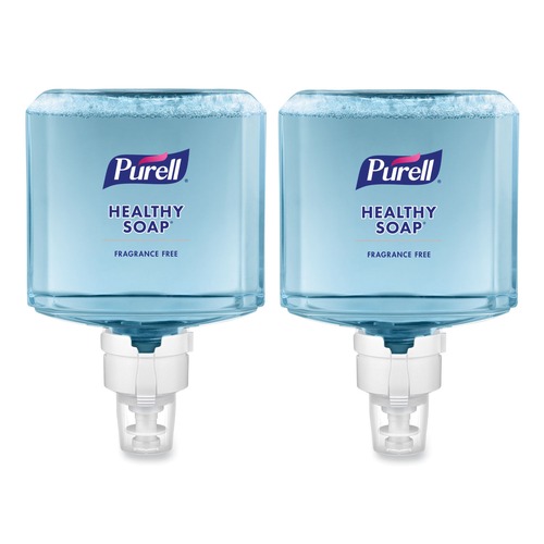 Soap Refills | PURELL 7772-02 1200 ml Fragrance-Free HEALTHY SOAP Gentle and Free Foam for ES8 Dispensers (2/Carton) image number 0
