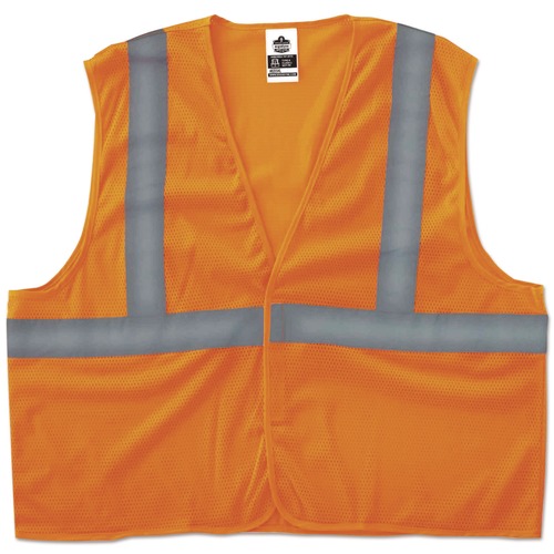 Clothing Protection | Ergodyne 20969 GloWear 8205HL Type R Class 2 Super Econo Mesh Vest - 4X-Large to 5X-Large Orange image number 0