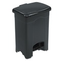 Indoor Waste Receptacles | Safco 9710BL 4 Gallon Plastic Plastic Step-On Receptacle - Black image number 1
