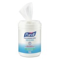 Hand Sanitizing Wipes | PURELL 9031-06 6 in. x 7 in. Unscented Alcohol Formula Hand Sanitizing Wipes - White (6 Canisters/Carton) image number 1