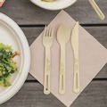 Disposable Forks | World Centric FO-BB-67 6.7 in. Bamboo Cutlery Fork - Natural (2000/Carton) image number 1
