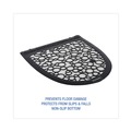 Safety Mats | Boardwalk BWKUMBW 17.5 x 20 Slip-Resistant Disposable Urinal Floor Mat 2.0 - Black/White (6/Carton) image number 8