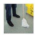 Mops | Boardwalk BWK116R 16 oz. Rayon Fiber Head Deck Mop with Wooden Handle (6/Carton) image number 4