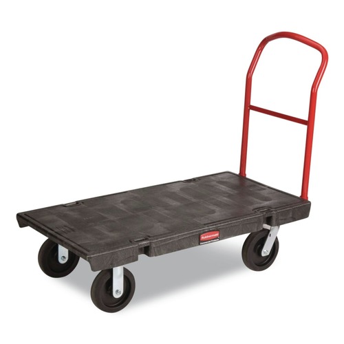 Carts & Trucks | Rubbermaid Commercial FG443600BLA 24 in. x 48 in. 2000 lbs. Capacity Heavy-Duty Platform Truck Cart - Black image number 0
