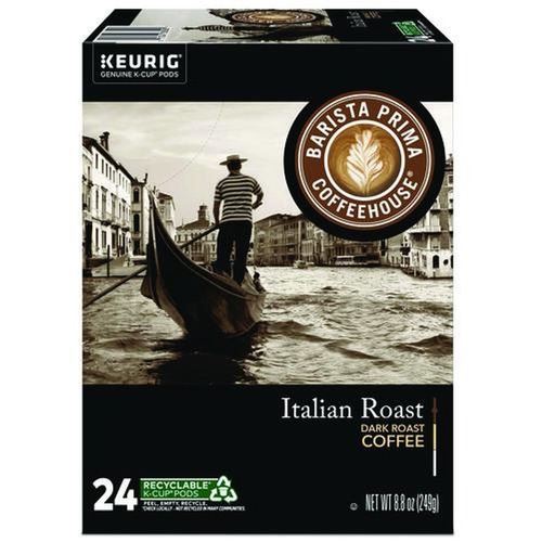 Coffee - Caffeinated | Barista Prima Coffeehouse 5000355673 K-Cups Coffee Pack - Italian Roast (24/Box) image number 0