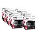 Low-Density Trash Bags | AccuFit H7450TK RC1 37 in. x 50 in. 0.9 mil 44 Gallon Linear Low Density Can Liners with AccuFit Sizing - Black (50 Bags/Box, 4 Boxes/Carton) image number 0