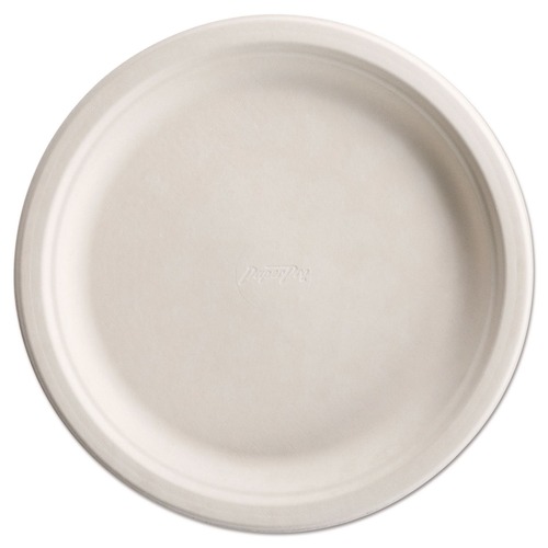 Plates | Chinet 25776 PaperPro 10-1/2 in. Diameter Plate Naturals Fiber Dinnerware - Natural (500/Carton) image number 0