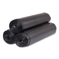 High-Density Trash Bags | Inteplast Group S434822K 60 gal. 22 microns 43 in. x 48 in. High-Density Commercial Can Liners - Black (150/Carton) image number 1