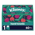 Perforated Roll & Hand Towels | Kleenex 38586 8 in. x 9.1 in. 1-Ply Everyday Hand Towels - White (60/Box) image number 2
