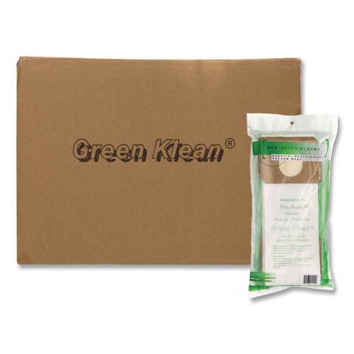 Vacuum Accessories | Green Klean GK-ELU-10-N GK-Elu-10 Replacement Vacuum Bag (10/Carton) image number 0
