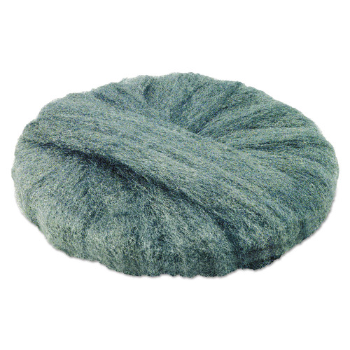Floor Pads-Stripping | GMT 120200 20 in. Diameter Grade 0 (Fine): Cleaning and Polishing Radial Steel Wool Pads - Gray (12/Carton) image number 0