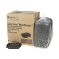 Food Containers & Lids | Pactiv Corp. 0CN846160000 EarthChoice MealMaster 8.13 in. x 6.5 in. x 1 in. 16 oz. Plastic Container - Black (252/Carton) image number 0