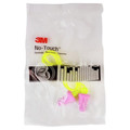 Ear Protection | 3M P2001 No-Touch 29 dB NRR Corded Push-to-Fit Single-Use Earplugs - Purple/Yellow (100/Box) image number 3