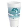 Cups | Dart 32AJ20H 32 oz. Horizon Hot/Cold Foam Drinking Cups - Teal/White (400/Carton) image number 0