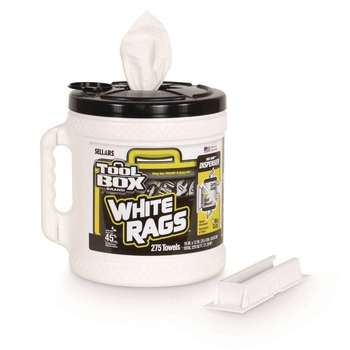  | Sellars 660708204201 1-Ply 10 x 12 Z300 Wipers Big Grip Dispenser - White (2/Carton)