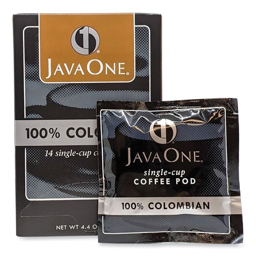 Coffee - Caffeinated | Java One 39830206141 Single Cup Coffee Pods - Colombian Supremo (14/Box) image number 0
