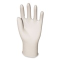 Food Service Disposable & Single Use Gloves | Boardwalk BWK345MCT 4.4 mil 9.5 in. Long Powder-Free General-Purpose Latex Gloves - Medium, Natural (100/Box, 10 Boxes/Carton) image number 2