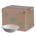 Bowls | Eco-Products EP-BL16CNFA Vanguard 16 oz. Renewable and Compostable Sugarcane Bowls - White (800/Carton) image number 0